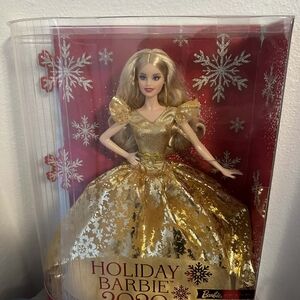 Barbie Holiday Doll in Glittering Gold Gown
